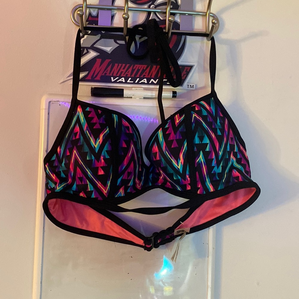 PINK tie bikini top